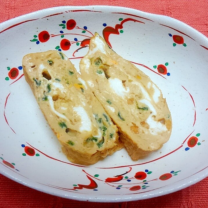 海苔茶漬けの素で厚焼き玉子